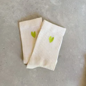 Jutelaune Heart Socks - Green