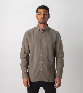 JY Linen LS Shirt Military