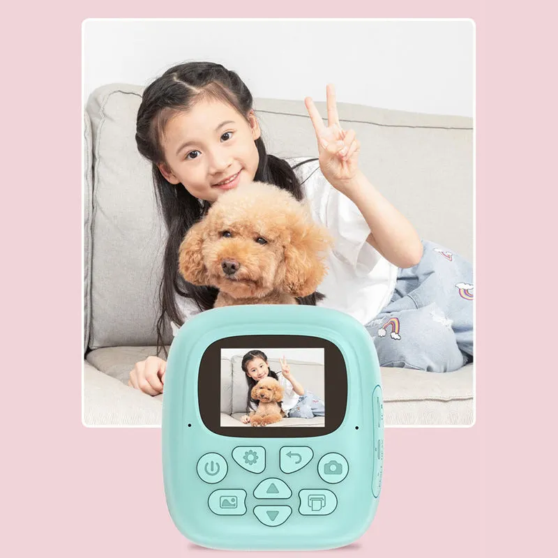 Kids Instant Thermal Print Digital Camera and Video Recorder with 2 Inch HD and 1080P Screen