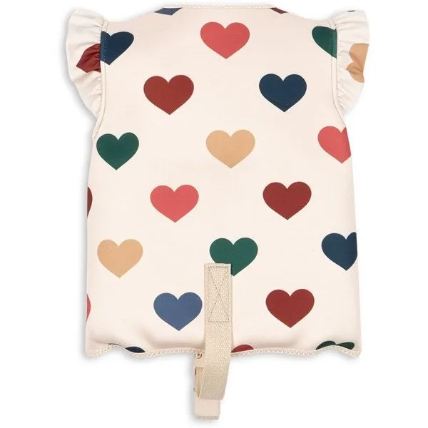 Konges Sløjd Neoprene Swim Vest Frill Bon Coeur Coloré