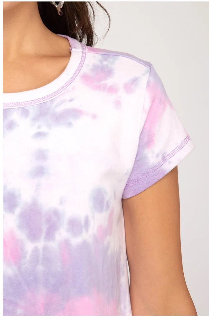 Lavender Tie Dye T-Shirt Dress