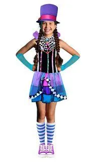 Mad Hatter Style Child or Teen Costume - Buy Online Only