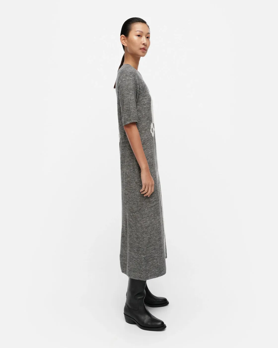 Marimekko Portti Lammet Knitted Wool Dress