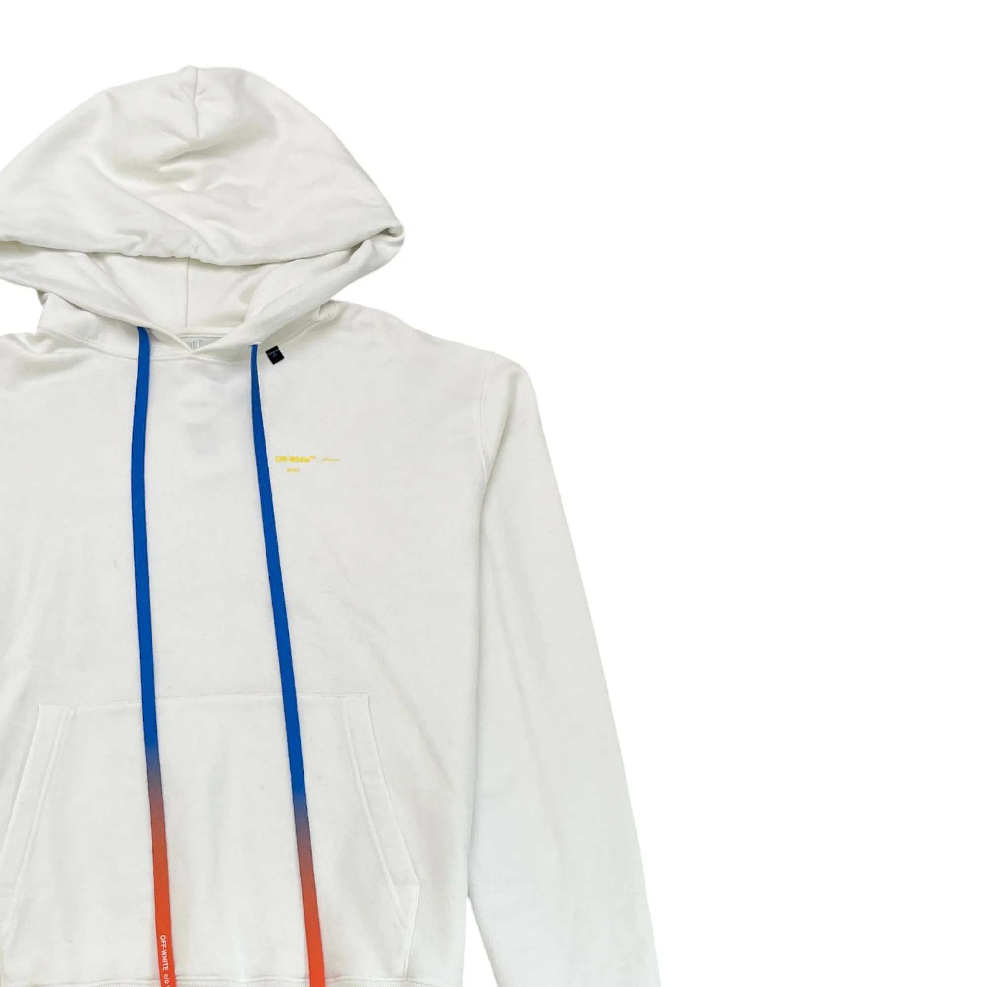 Men's Arrow Logo Hoodie White Size L