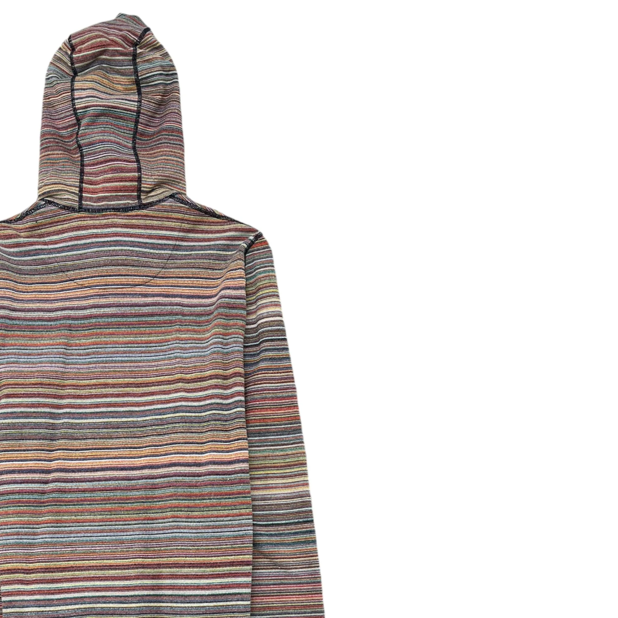 Men's Striped Hoodie Mauve Size S