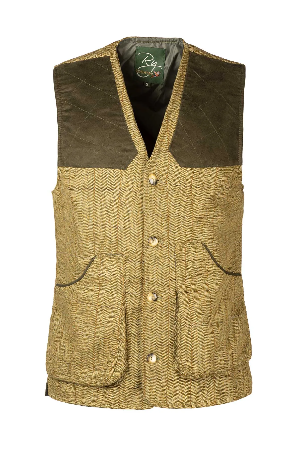 Men's Tweed Shooting Waistcoat - Danby