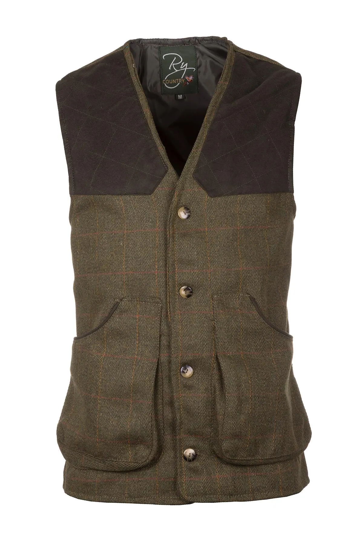 Men's Tweed Shooting Waistcoat - Danby