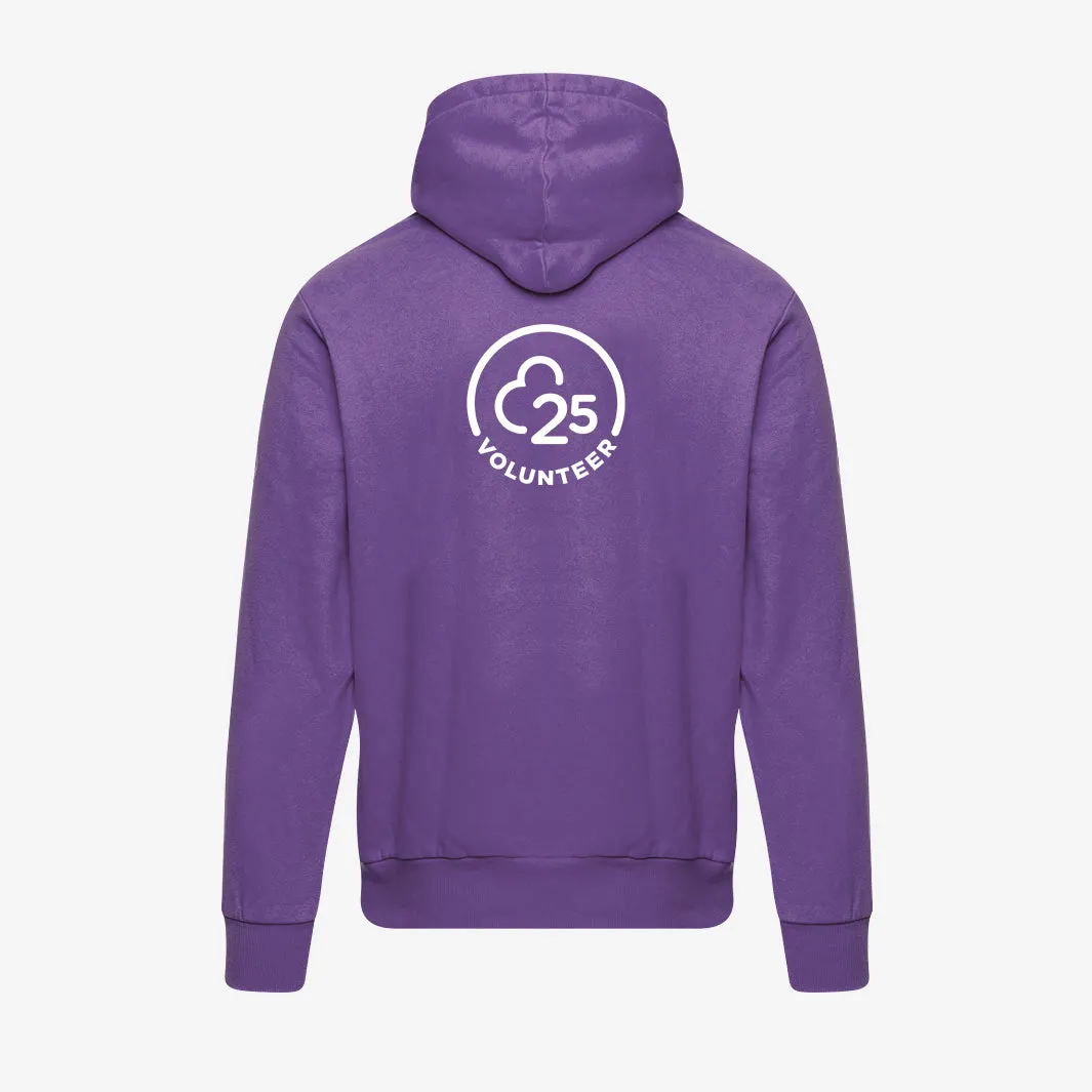 Men's volunteer purple 25 hoodie