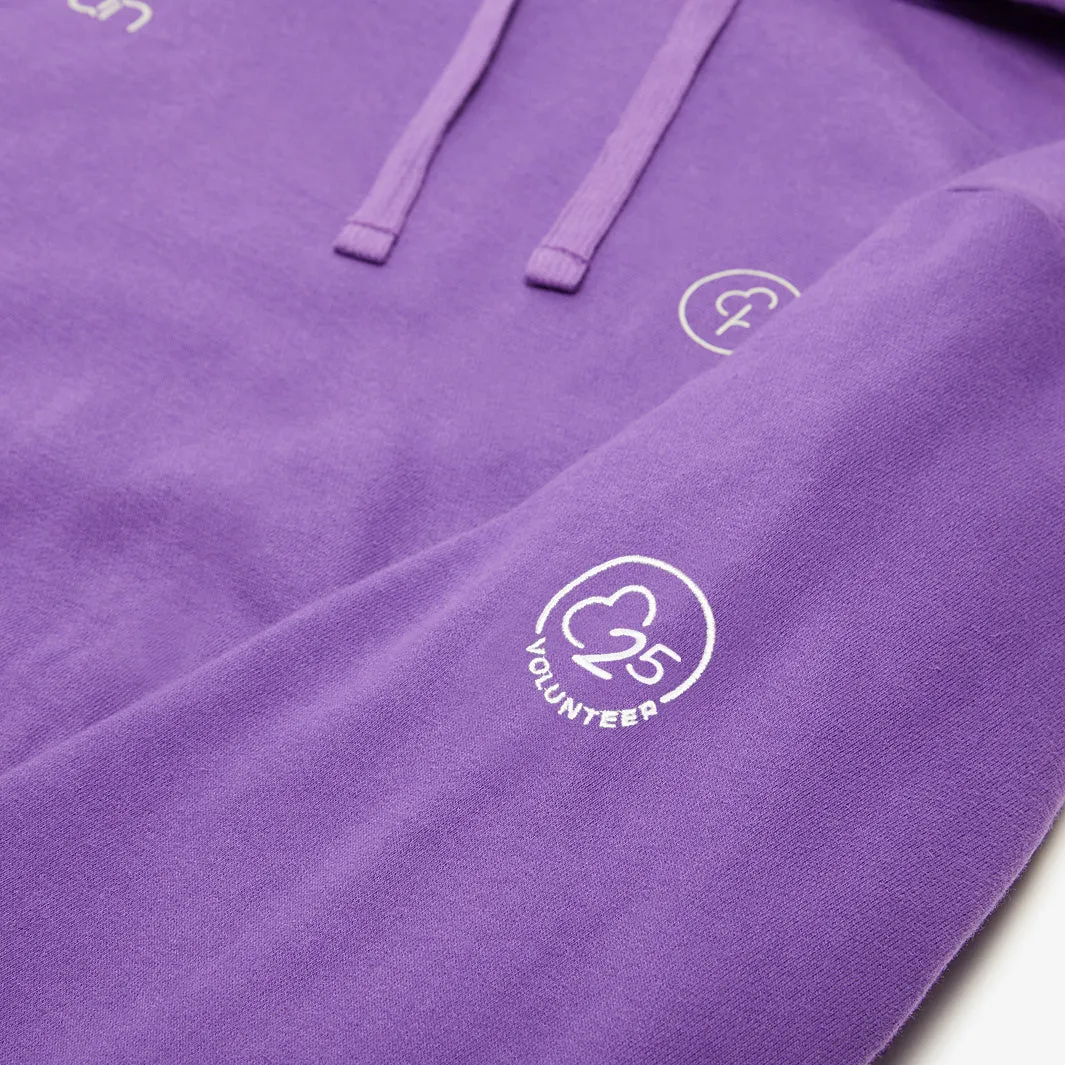 Men's volunteer purple 25 hoodie