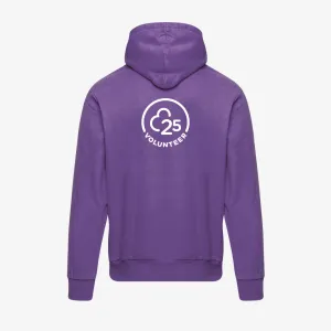 Men's volunteer purple 25 hoodie