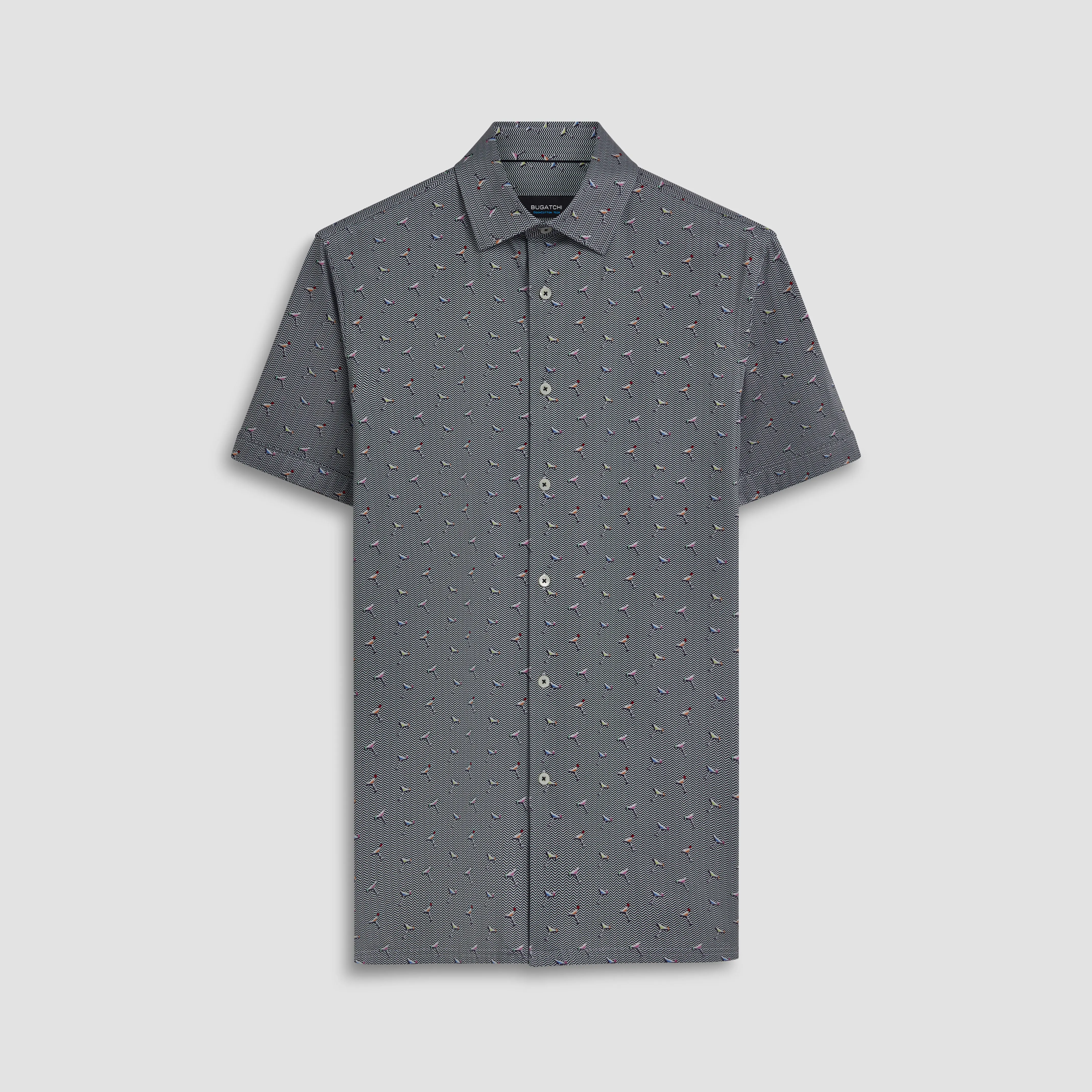 Milo Cocktails Print OoohCotton Short Sleeve Shirt