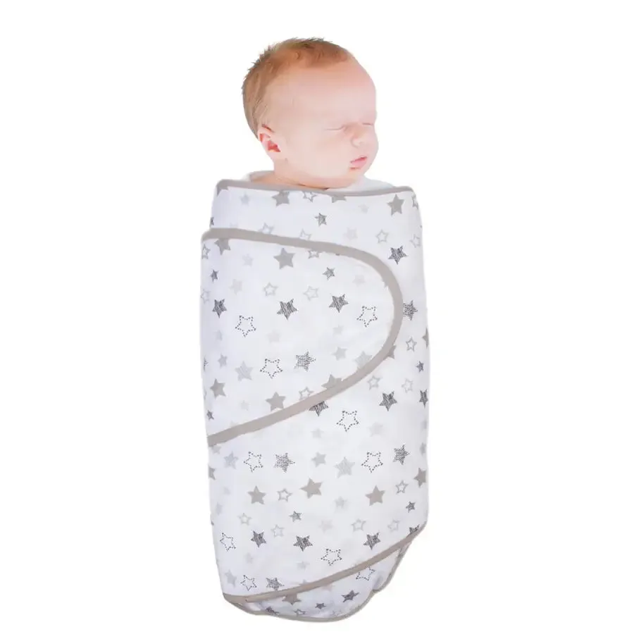 Miracle Blanket Swaddle - GREY STARS