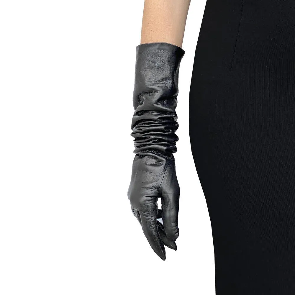 Montserrat 12BT - Women's Silk Lined Leather Opera Gloves