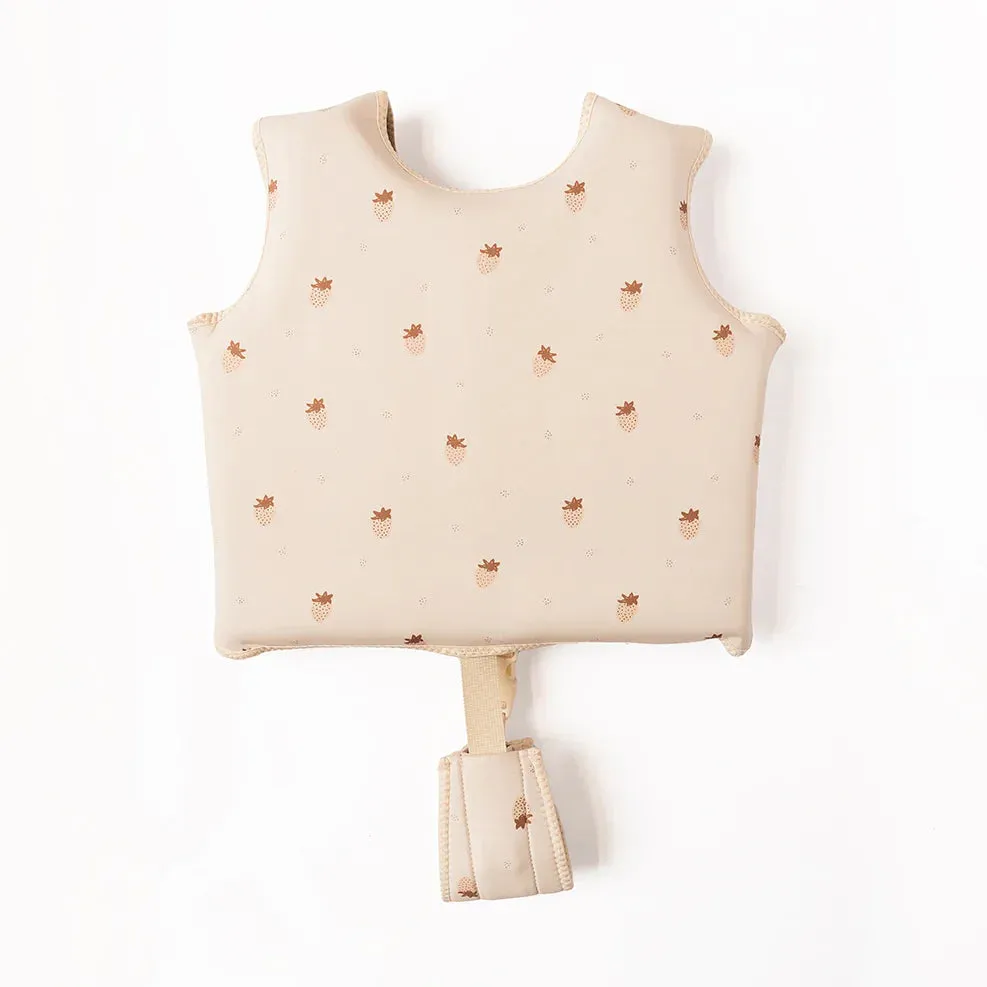 Mrs. Ertha Neoprene Float Vest Life Jacket 1-3Y | Strawberries