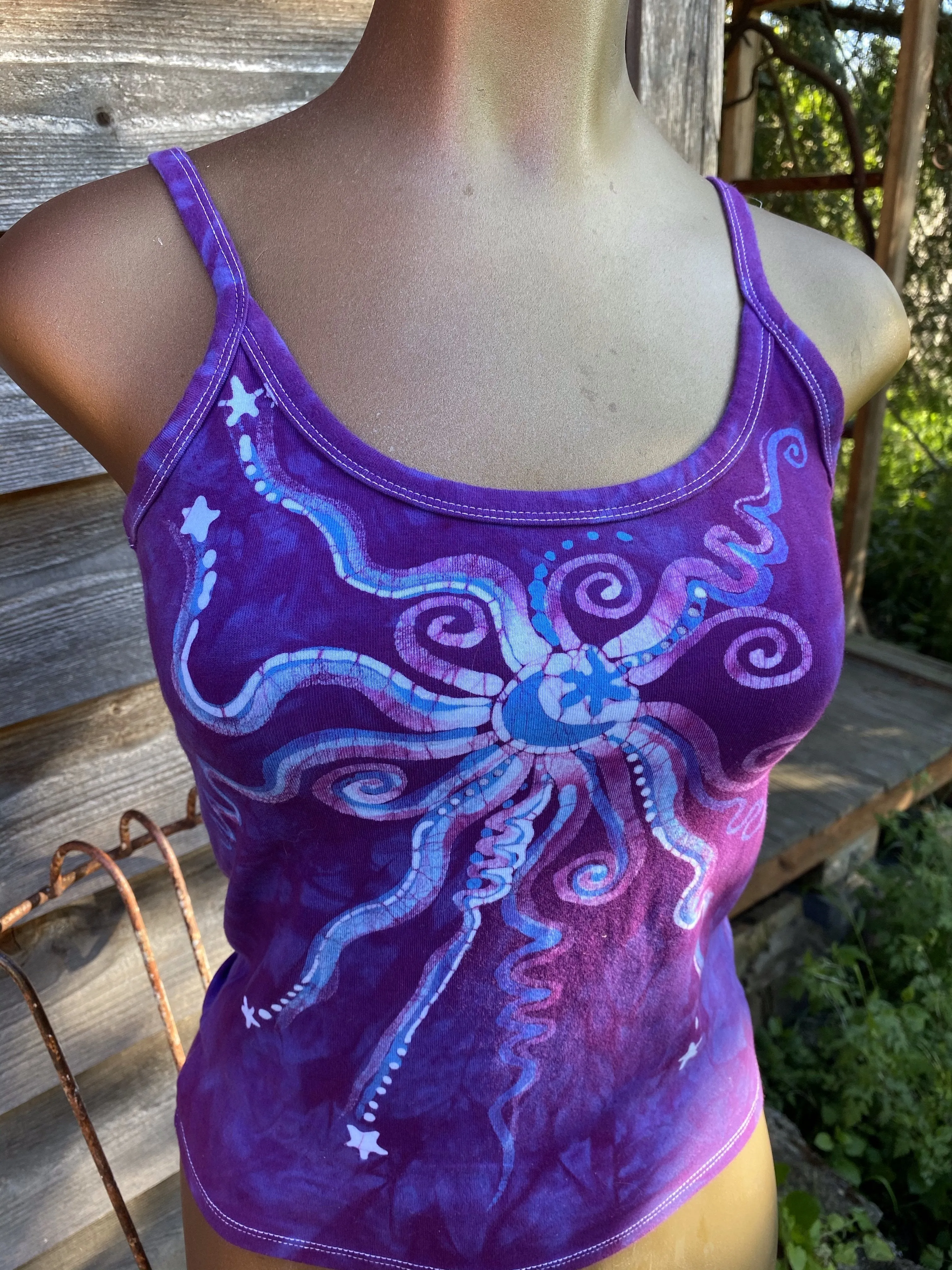 Nature Provides Purple Batikwalla Tank Top