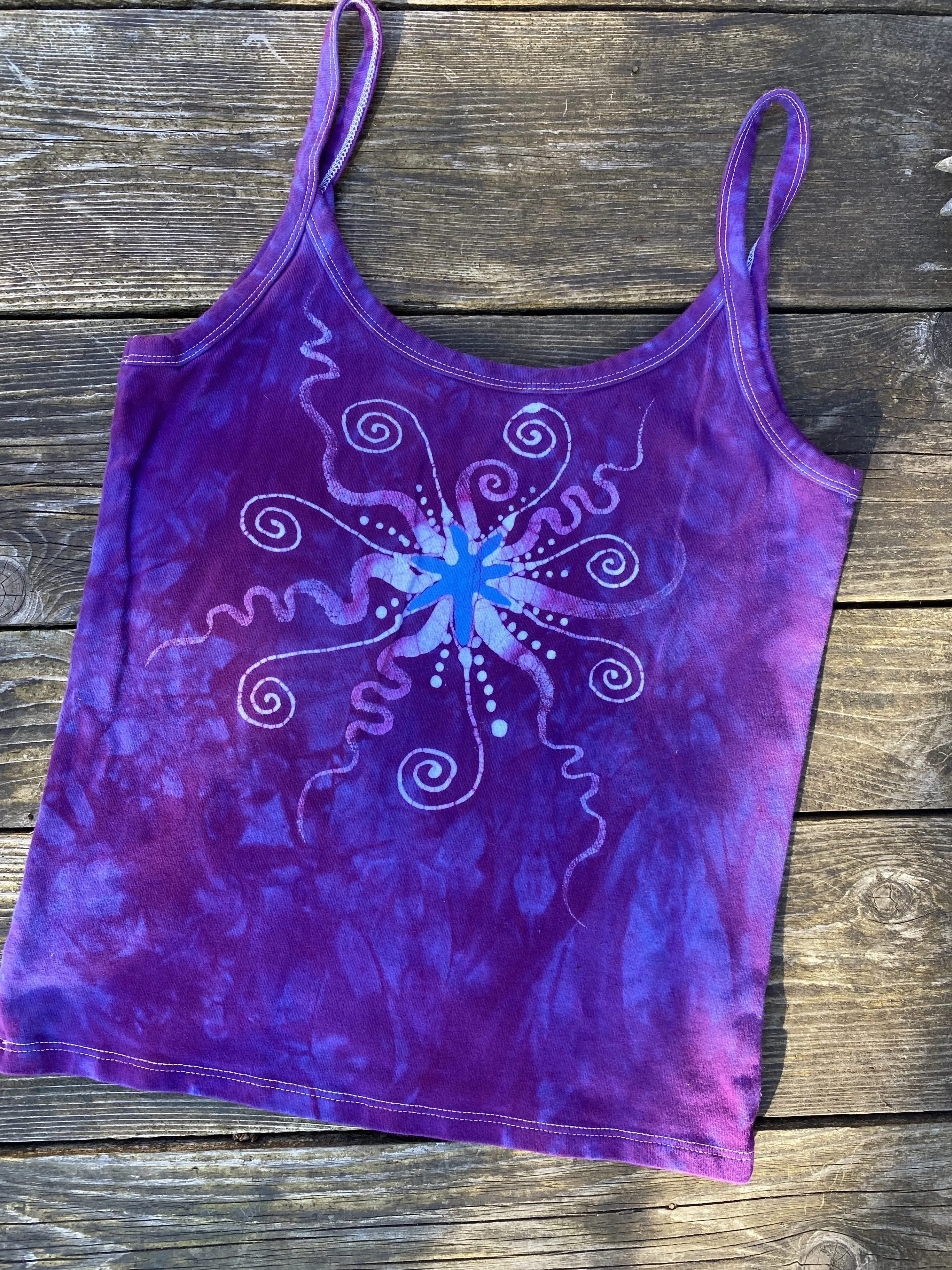 Nature Provides Purple Batikwalla Tank Top