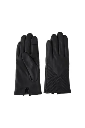 Navia Leather Gloves - Black