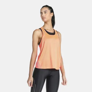 Nike Women's Dri-Fit Miler Tank Vest Top - Peach