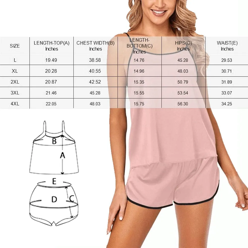 #Plus Size Pajamas-Custom Boyfriend Seamless Face Pajamas Sleep Loungewear Plus Size Sleepwear