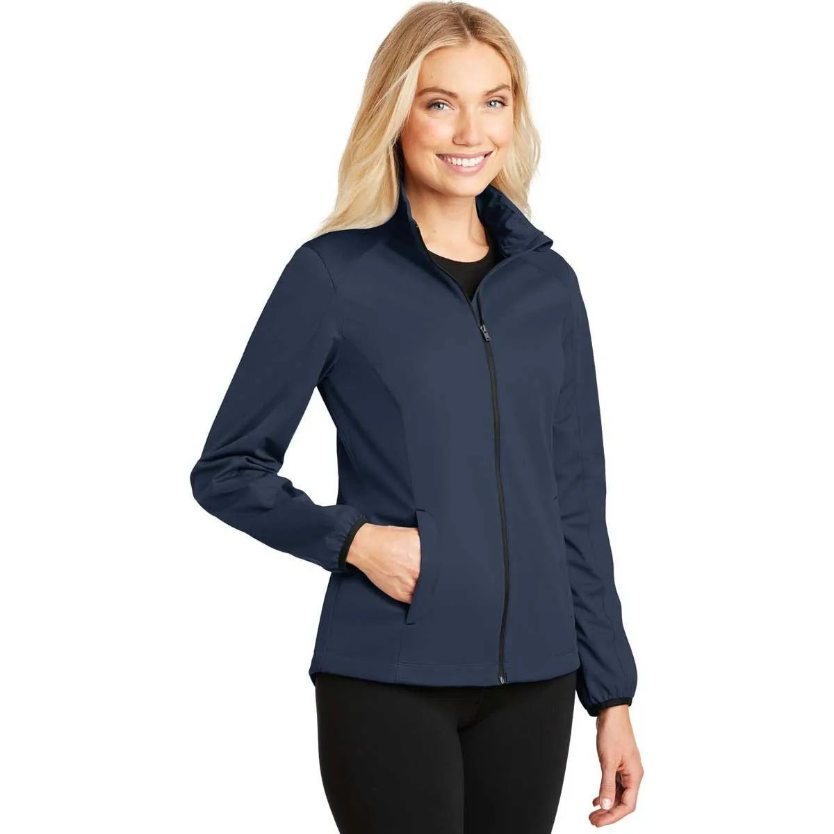 Port Authority Women's Dress Blue Navy Active Soft Shell Jacket