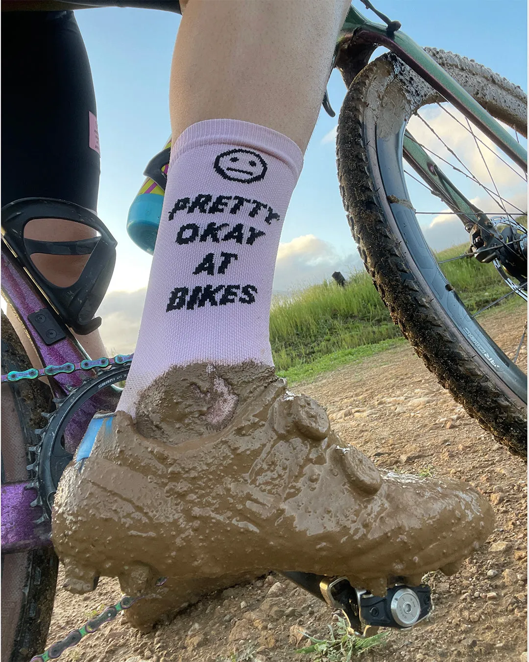 Pretty Okay at Bikes® Socks