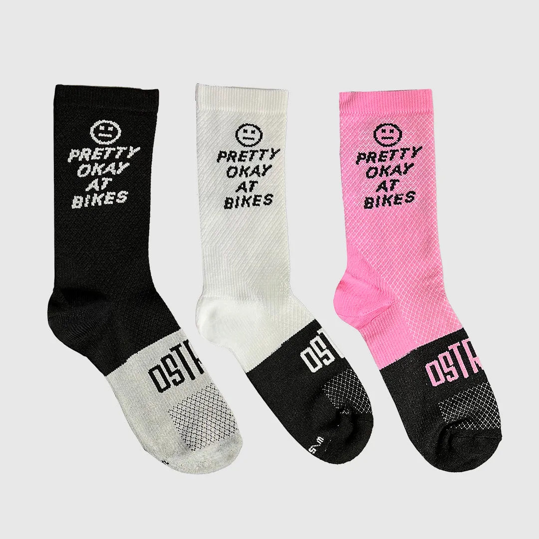 Pretty Okay at Bikes® Socks