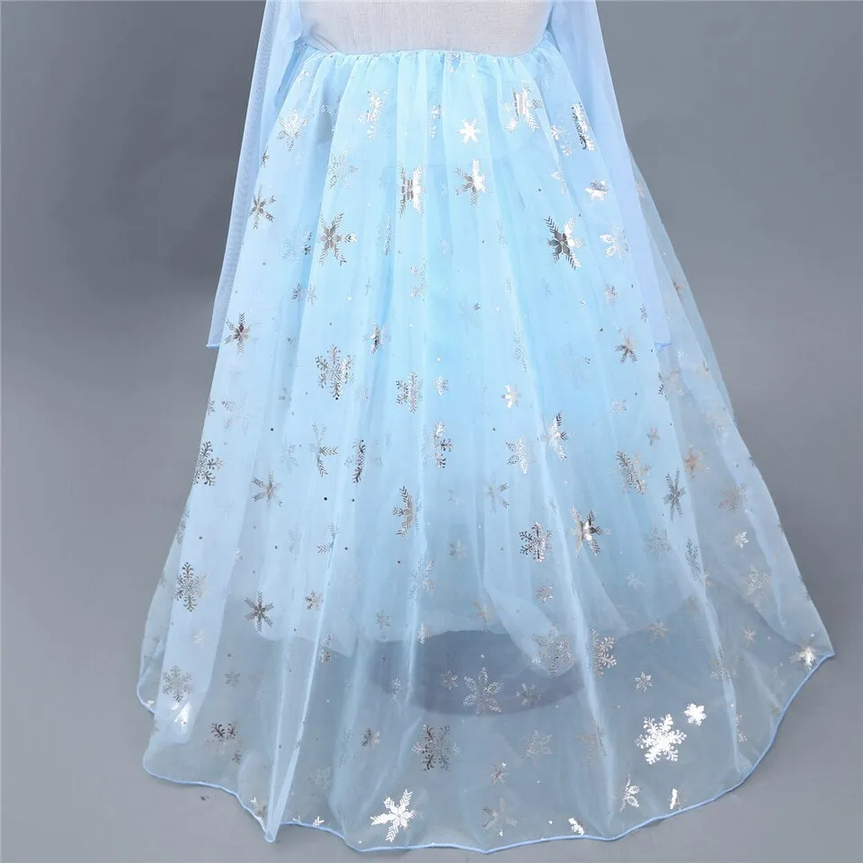 Princess Elsa Princess costume with 8 pack accessories