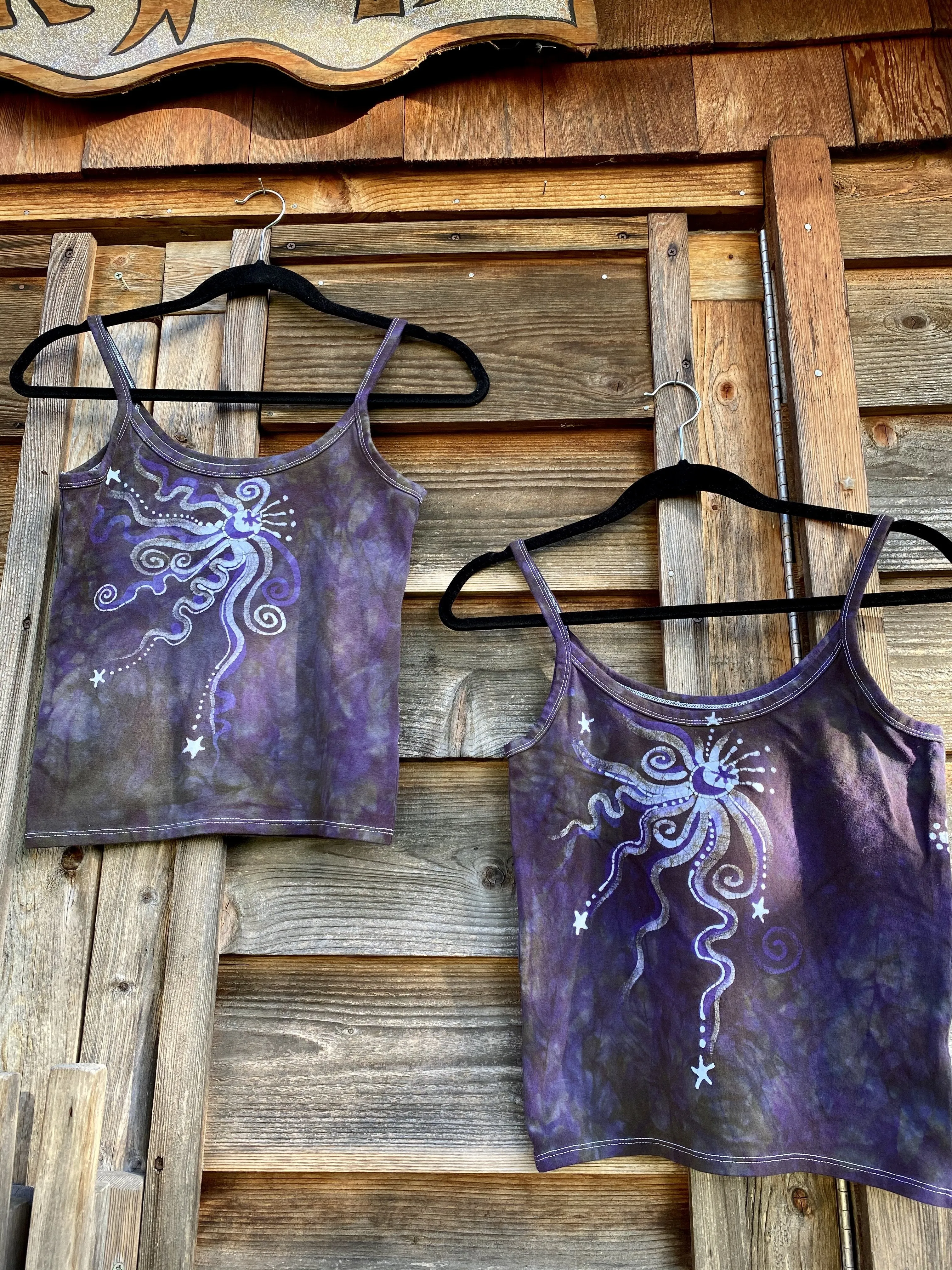 Purple Sage Moonbeams Batikwalla Tank Top