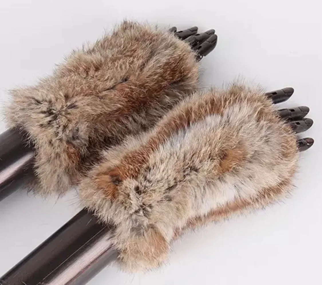 Rabbit Fur Arm Warmers - 14 Colors