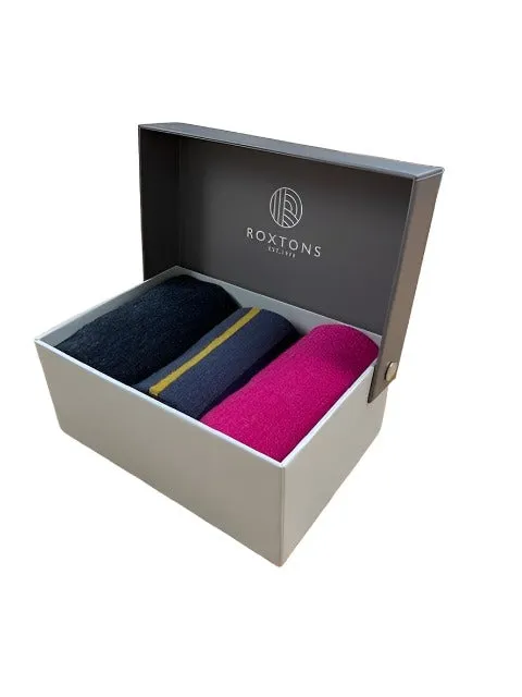 Roxtons Merino Sock Box - 3 Pack