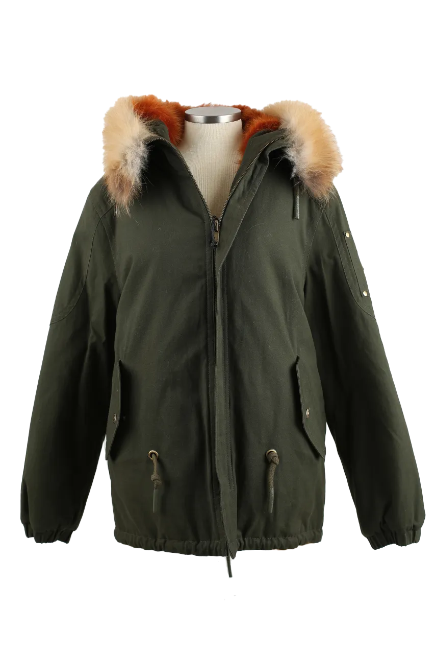 Saint Fabien Reversible Cotton Fur Lined Parka