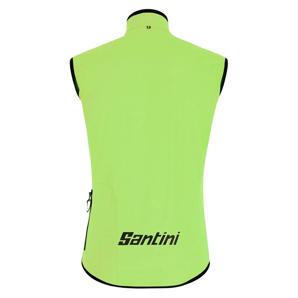 Santini Guard Nimbus Rain-Wind Vest - Fluo Green