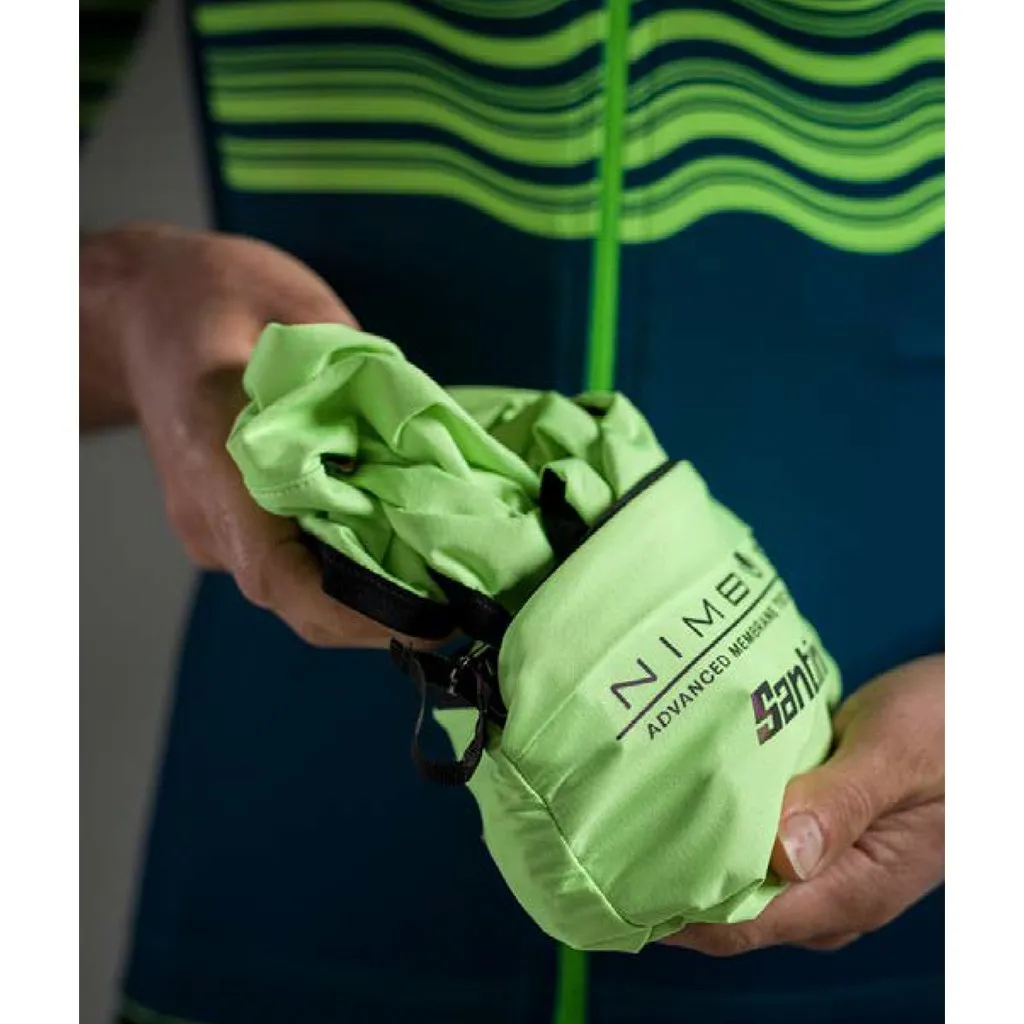 Santini Guard Nimbus Rain-Wind Vest - Fluo Green