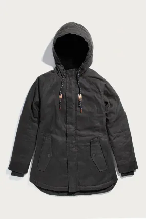 Sequoia Parka / Charcoal Waxed Canvas