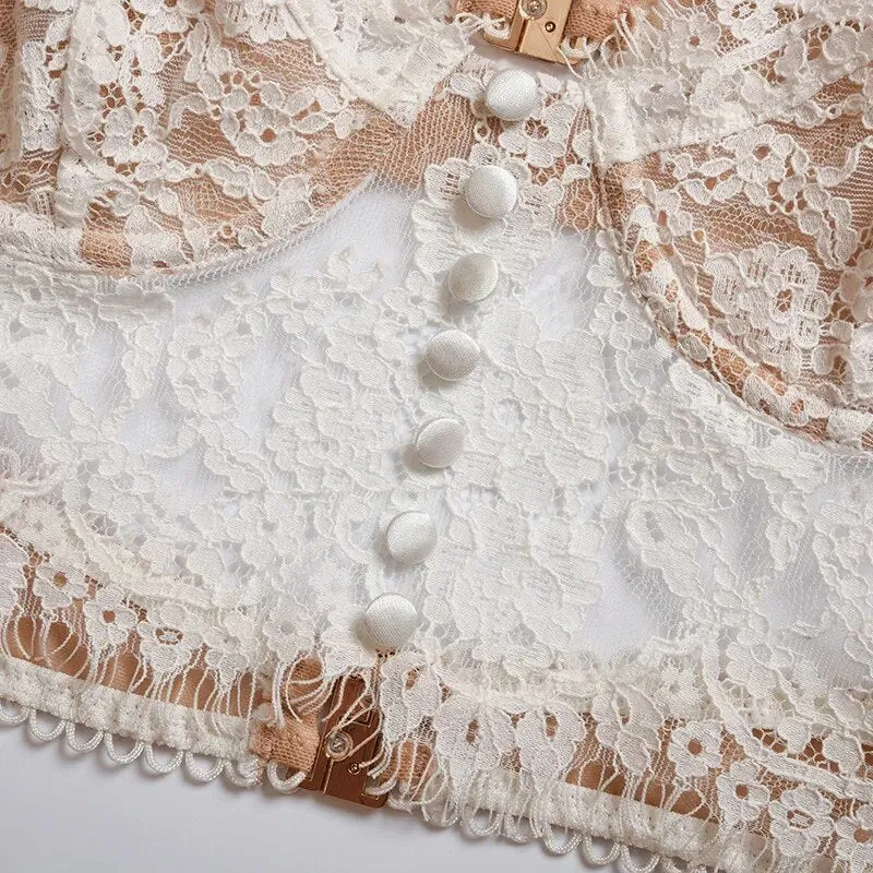 'Serenade in Lace' Cropped Cami