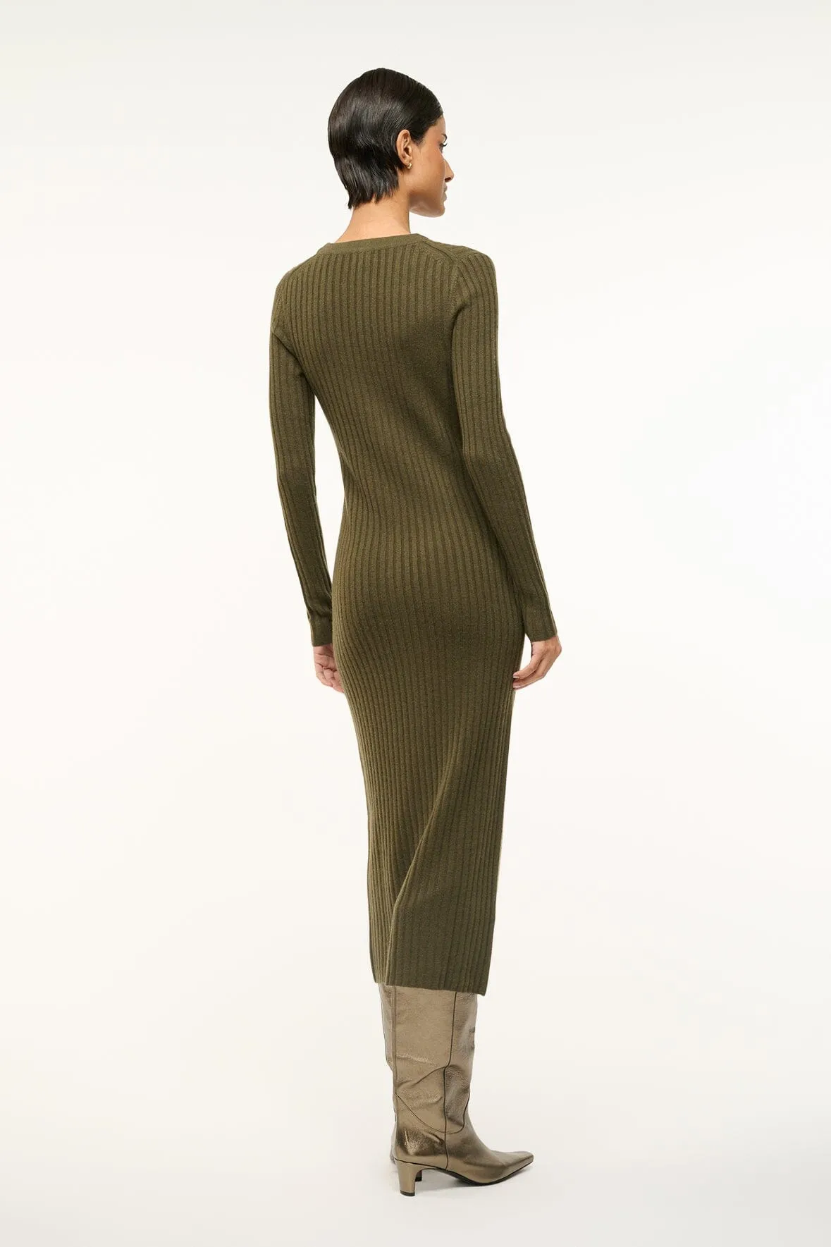 SHOKO CASHMERE SWEATER | DARK OLIVE