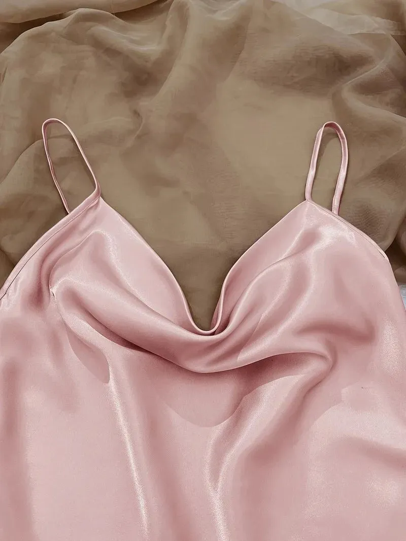 Silky Pink Pajamas