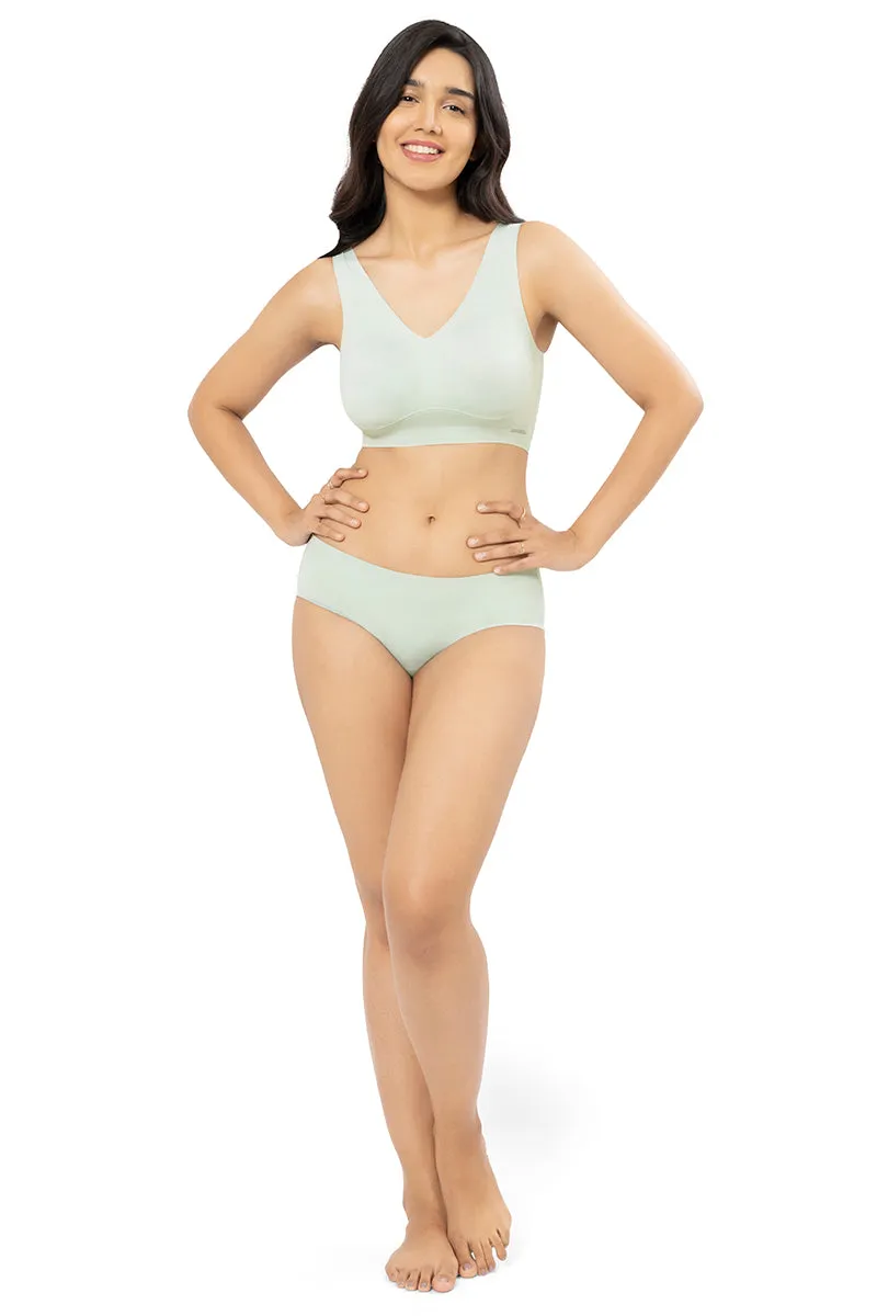 Skins Non Padded Non-Wired V-Neck Cami Bra - Seafoam