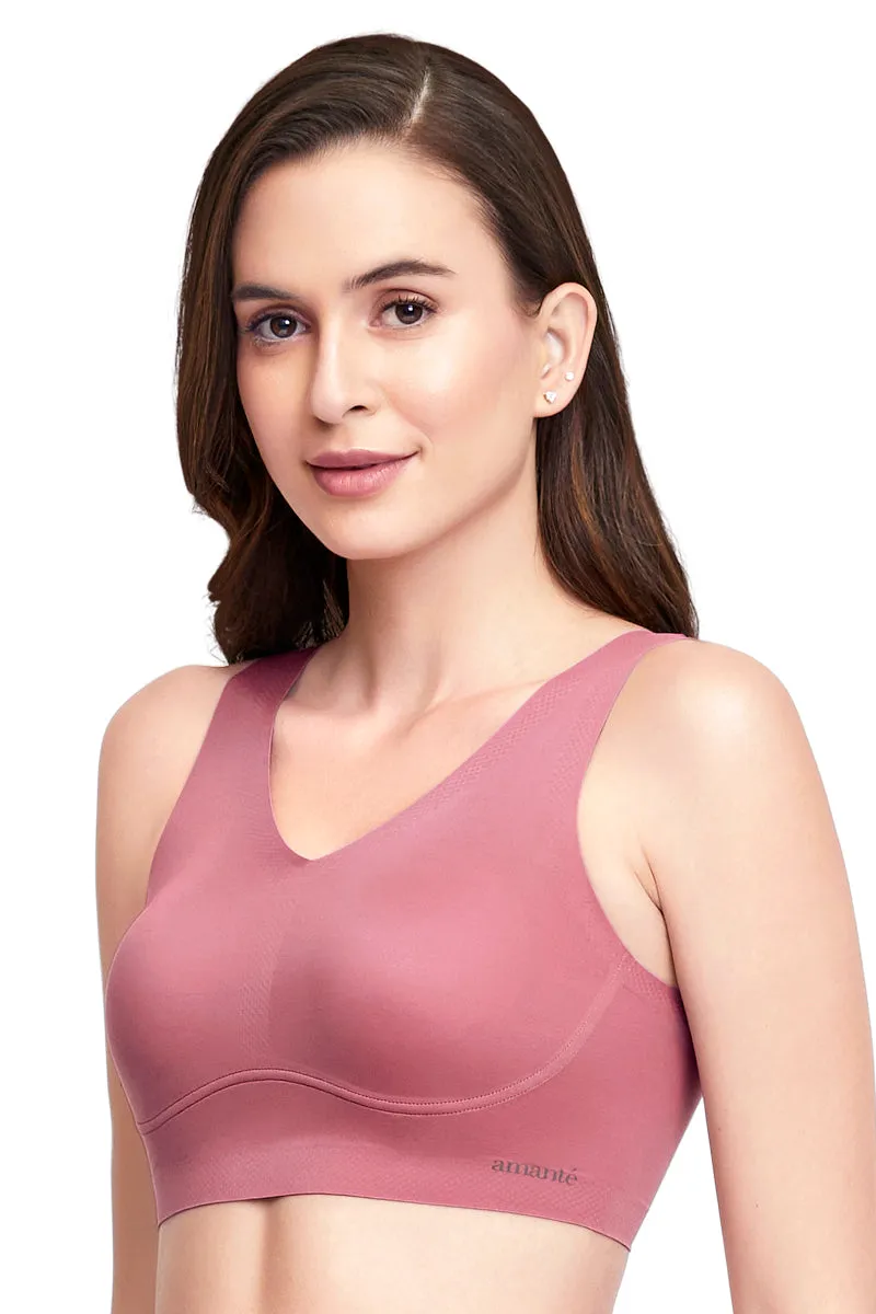 Skins V-Neck Bra - Mellow Mauve