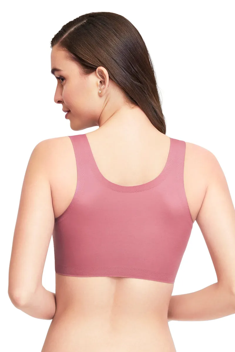 Skins V-Neck Bra - Mellow Mauve