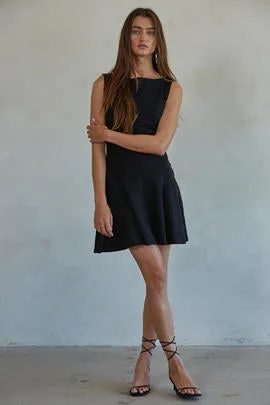 Slow Dancing Mini Black Dress