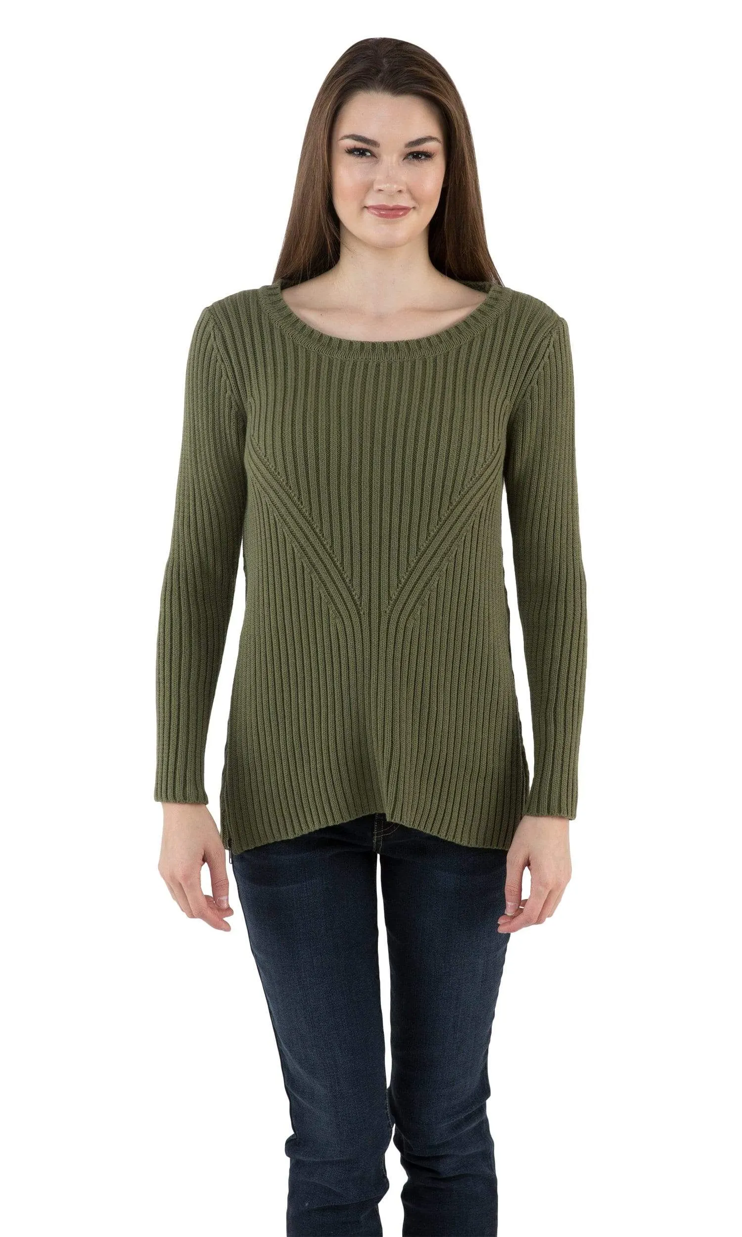 Sogi Engineered Rib Crewneck Sweater