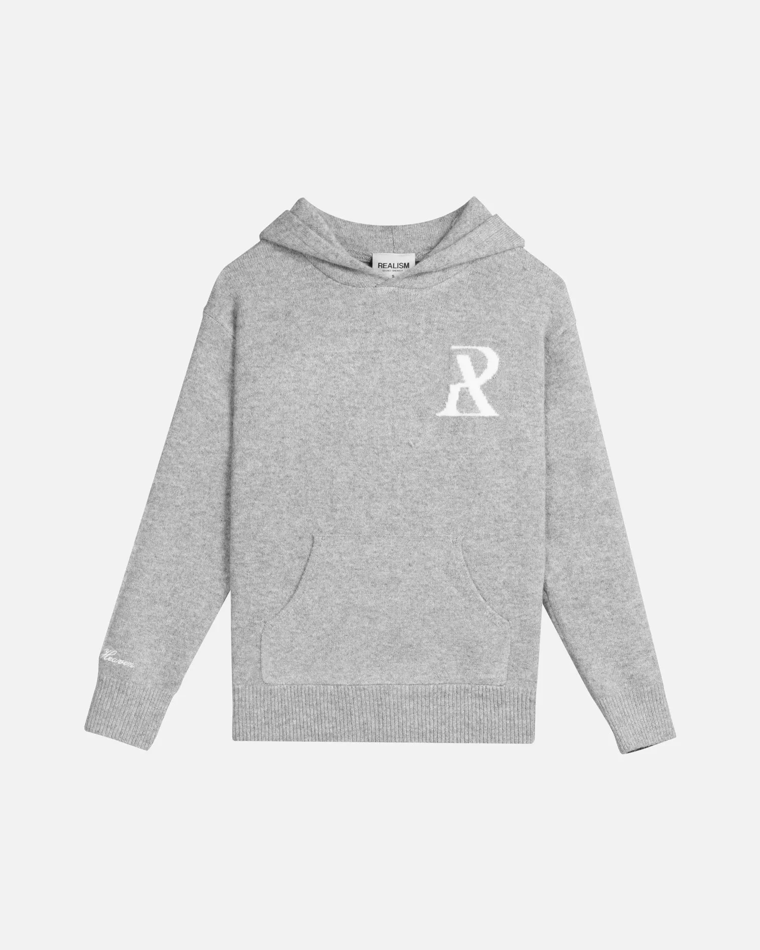 SSS REALISM RADIANT KNIT HOODIE GREY MARLE