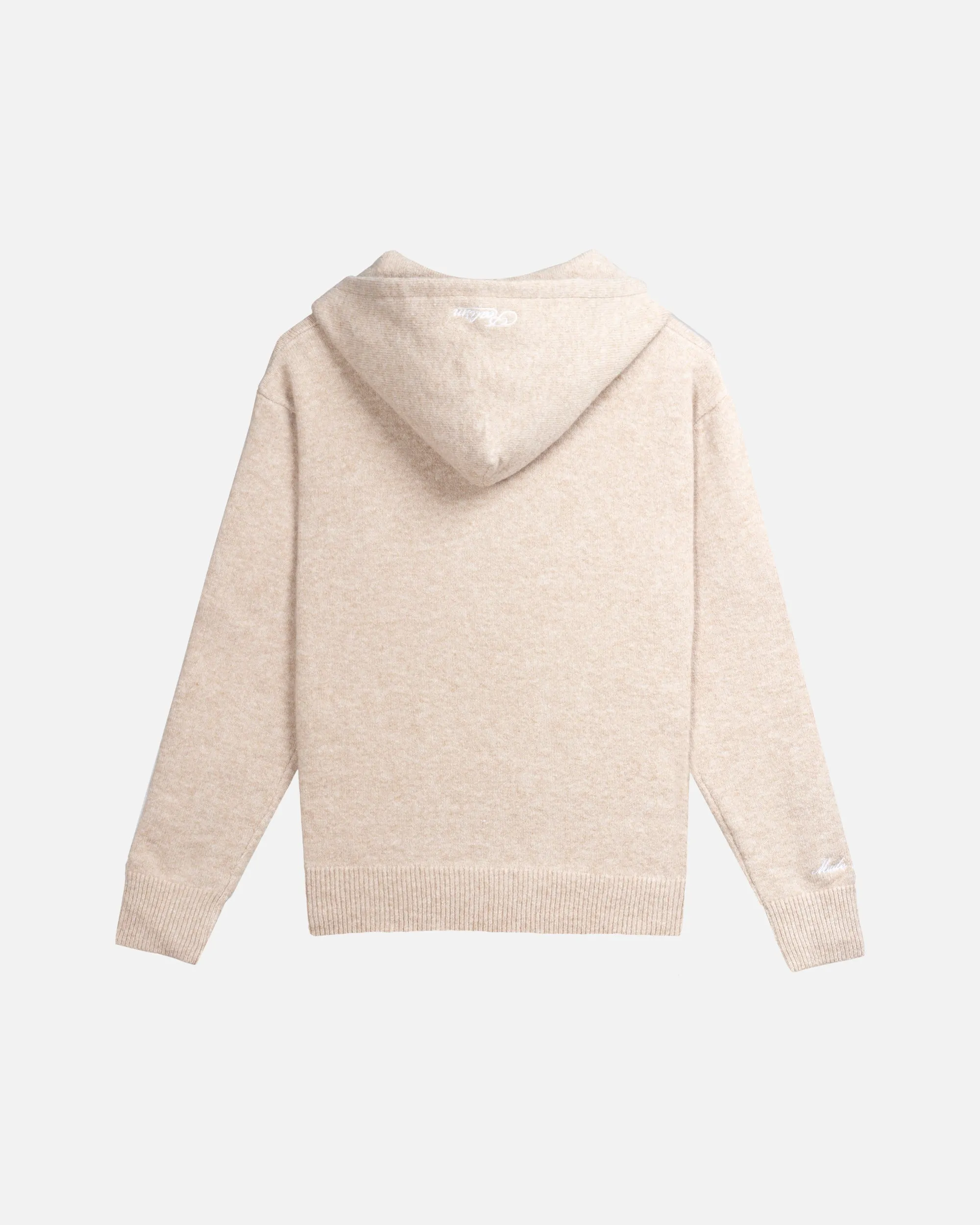 SSS REALISM RADIANT KNIT HOODIE SAND