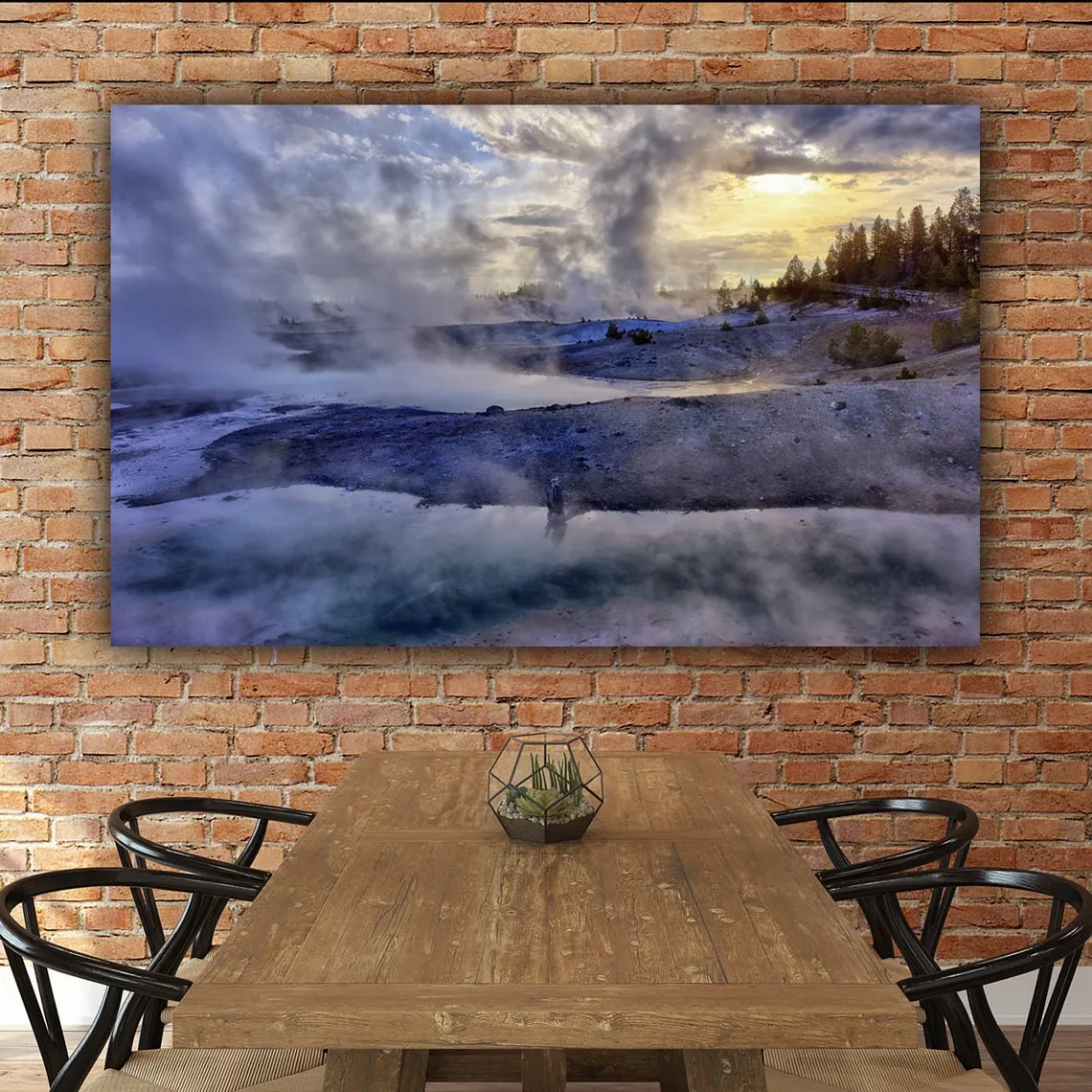 Sunrise at Yellowstone National Park on Canvas