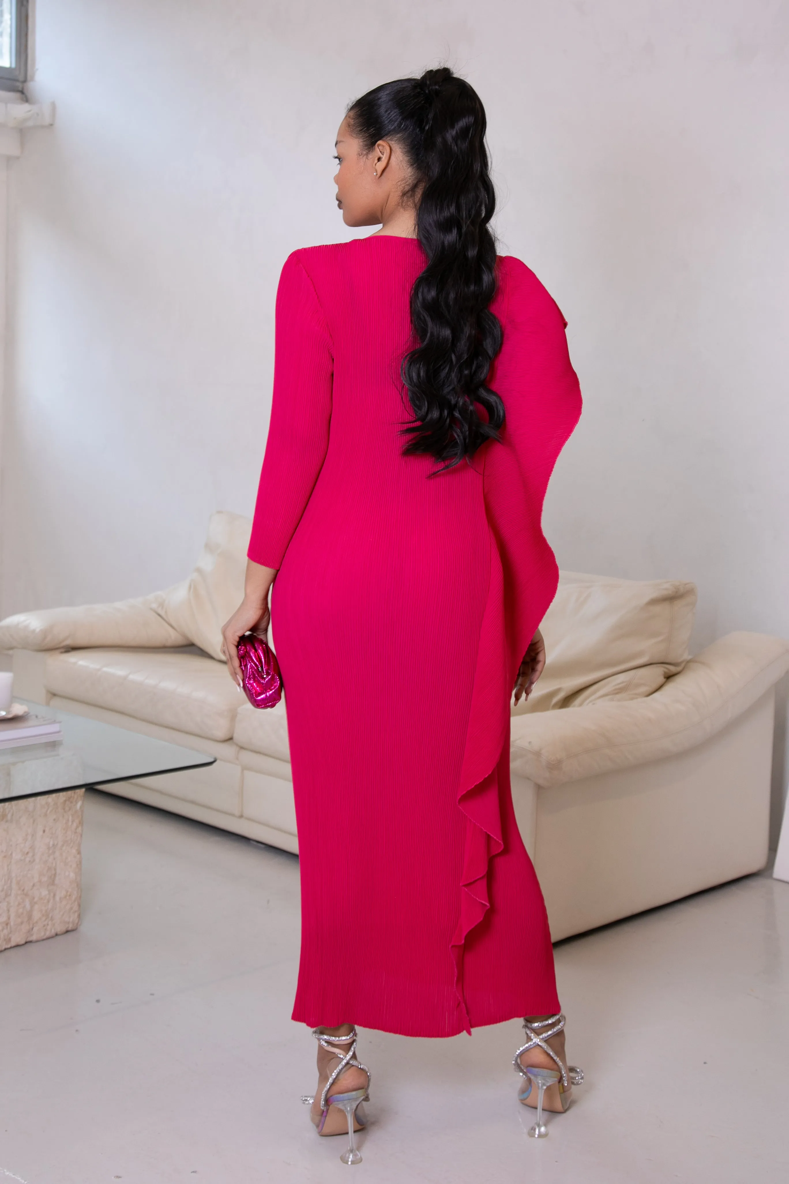 TITI RUFFLE DRESS - PINK