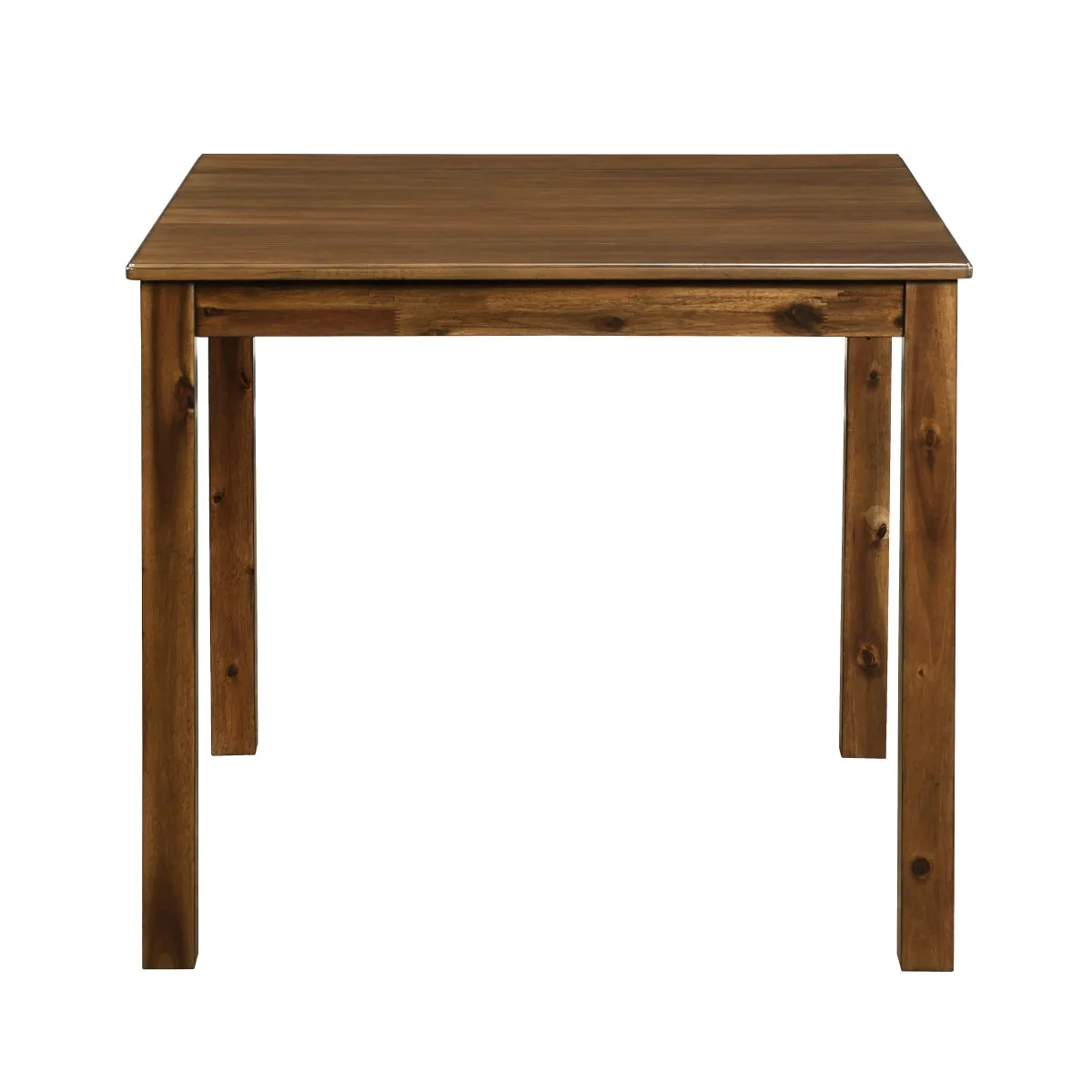 Transitional Walnut Dining Set with Keyhole Detail