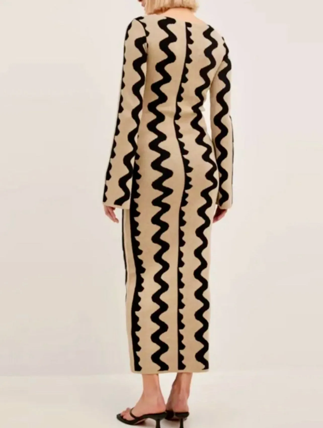 Tribal Print Midi Dress