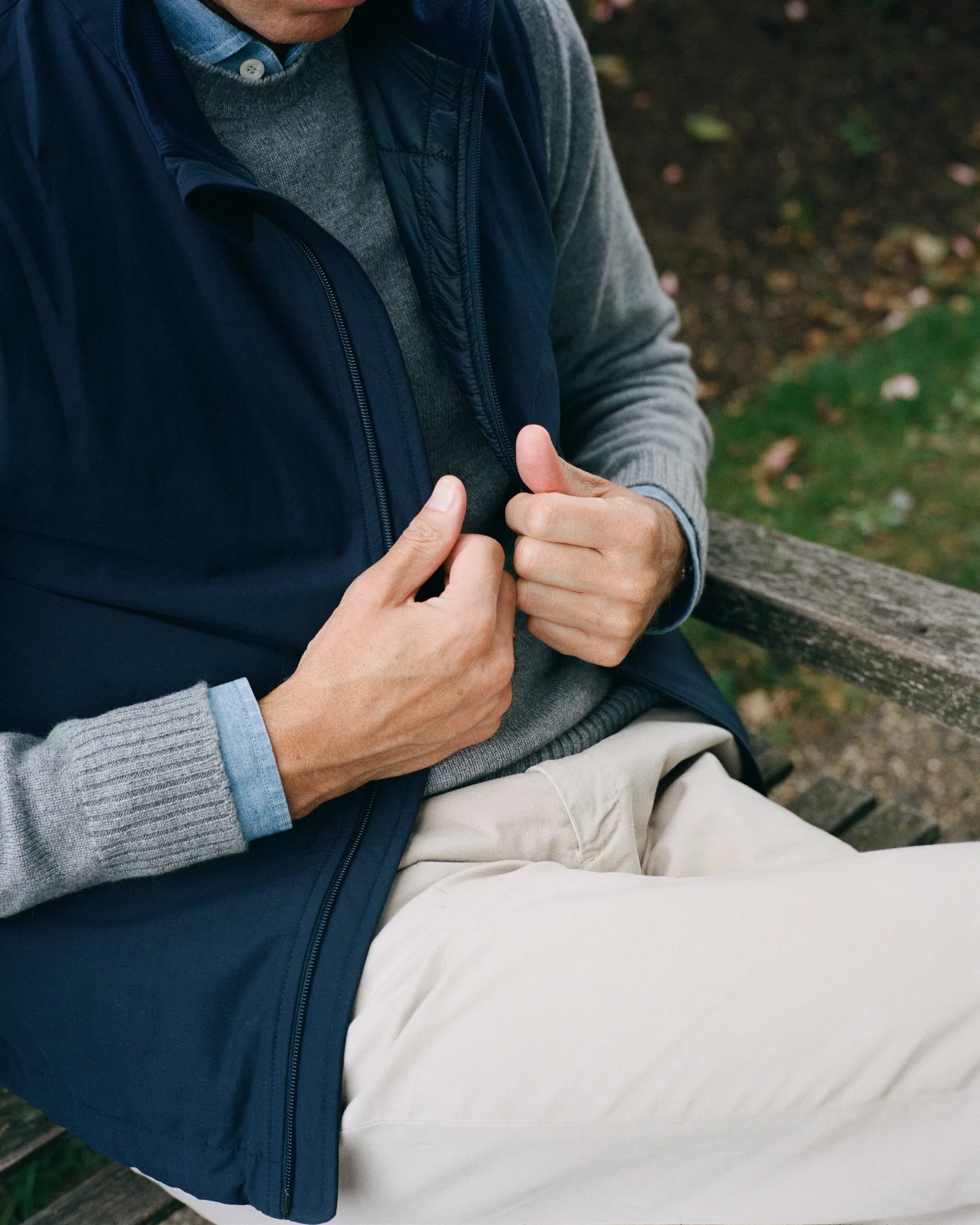 Trunk Park Technical Gilet: Navy