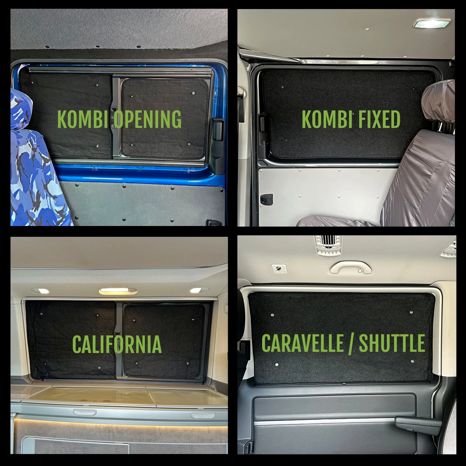 VW T5 - Thermal 2p Side Screen Blinds